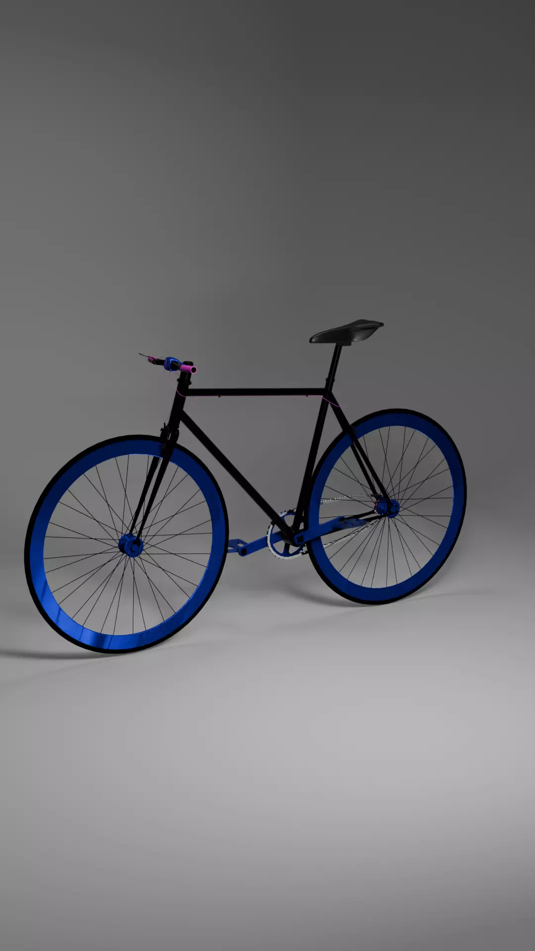 City singel speed bike Free 3D model