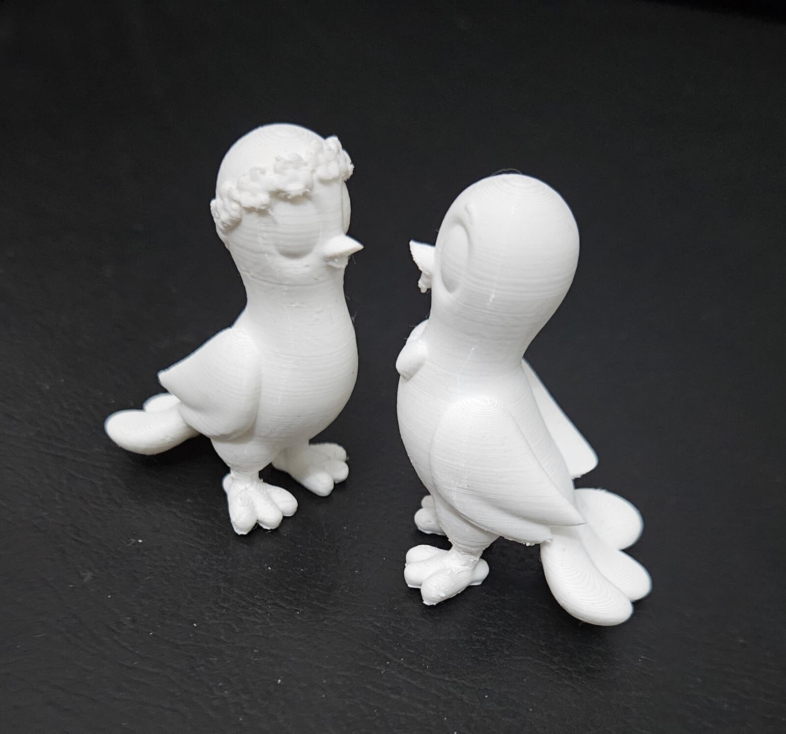 Dove Wedding Cake Topper 3D print model_8