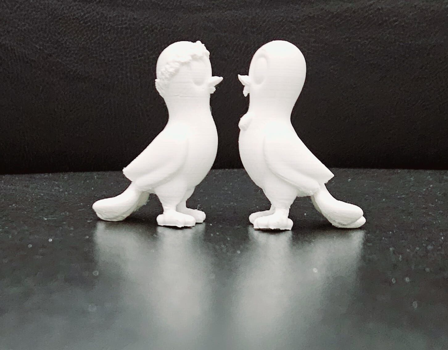 Dove Wedding Cake Topper 3D print model_7