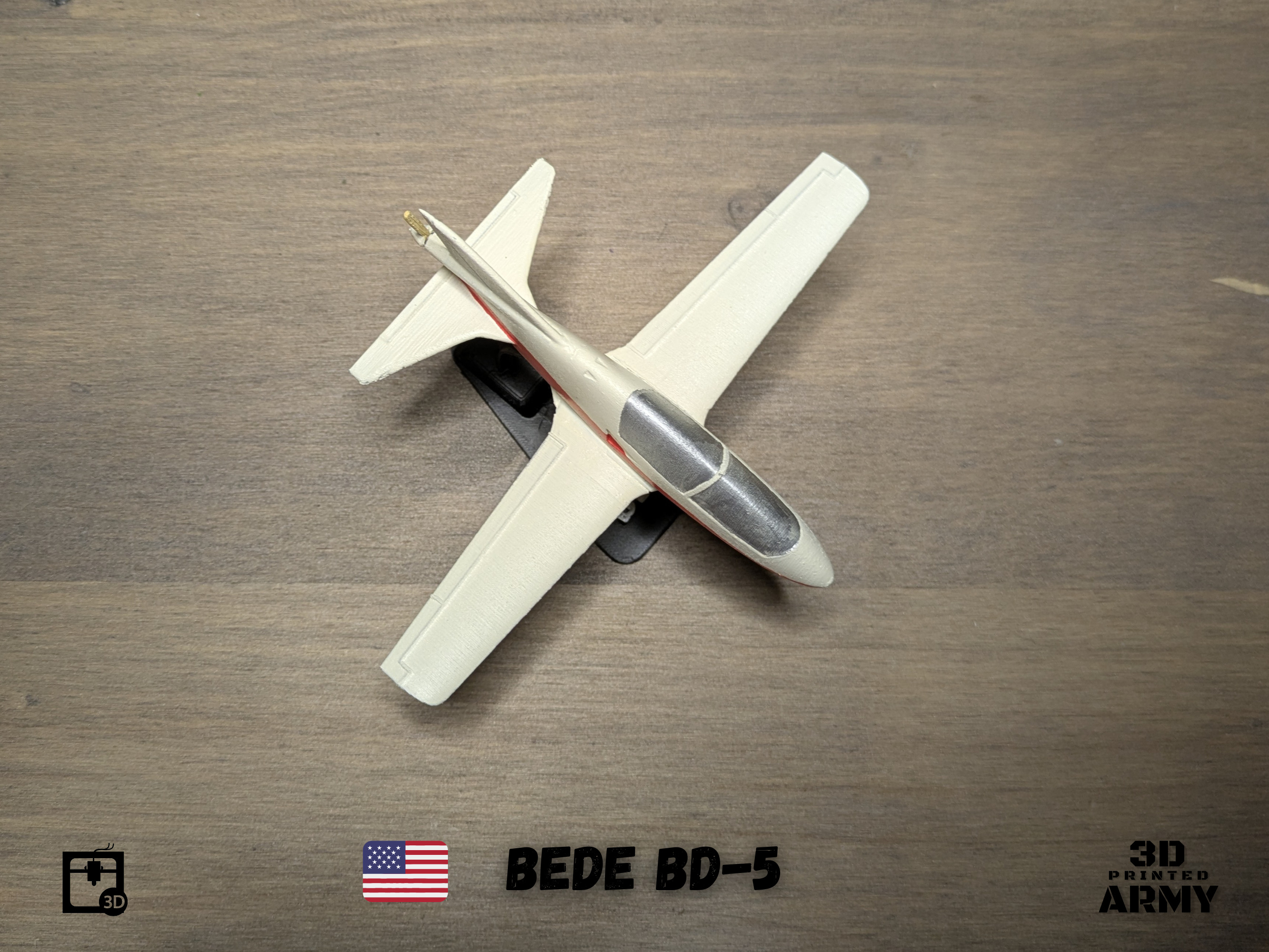 BEDE BD-5 MICRO scale-model aircraft 3D print model_9