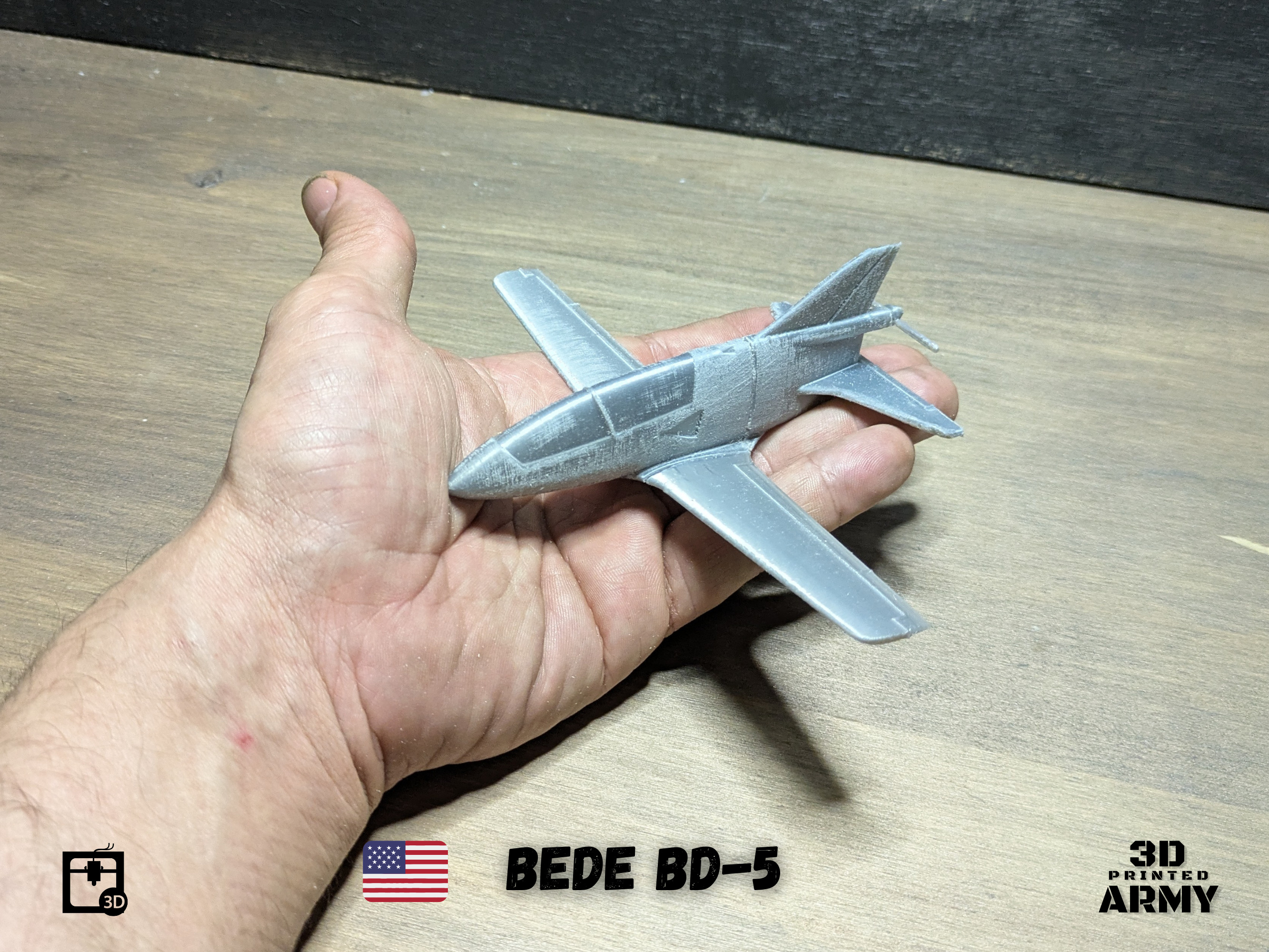 BEDE BD-5 MICRO scale-model aircraft 3D print model_12