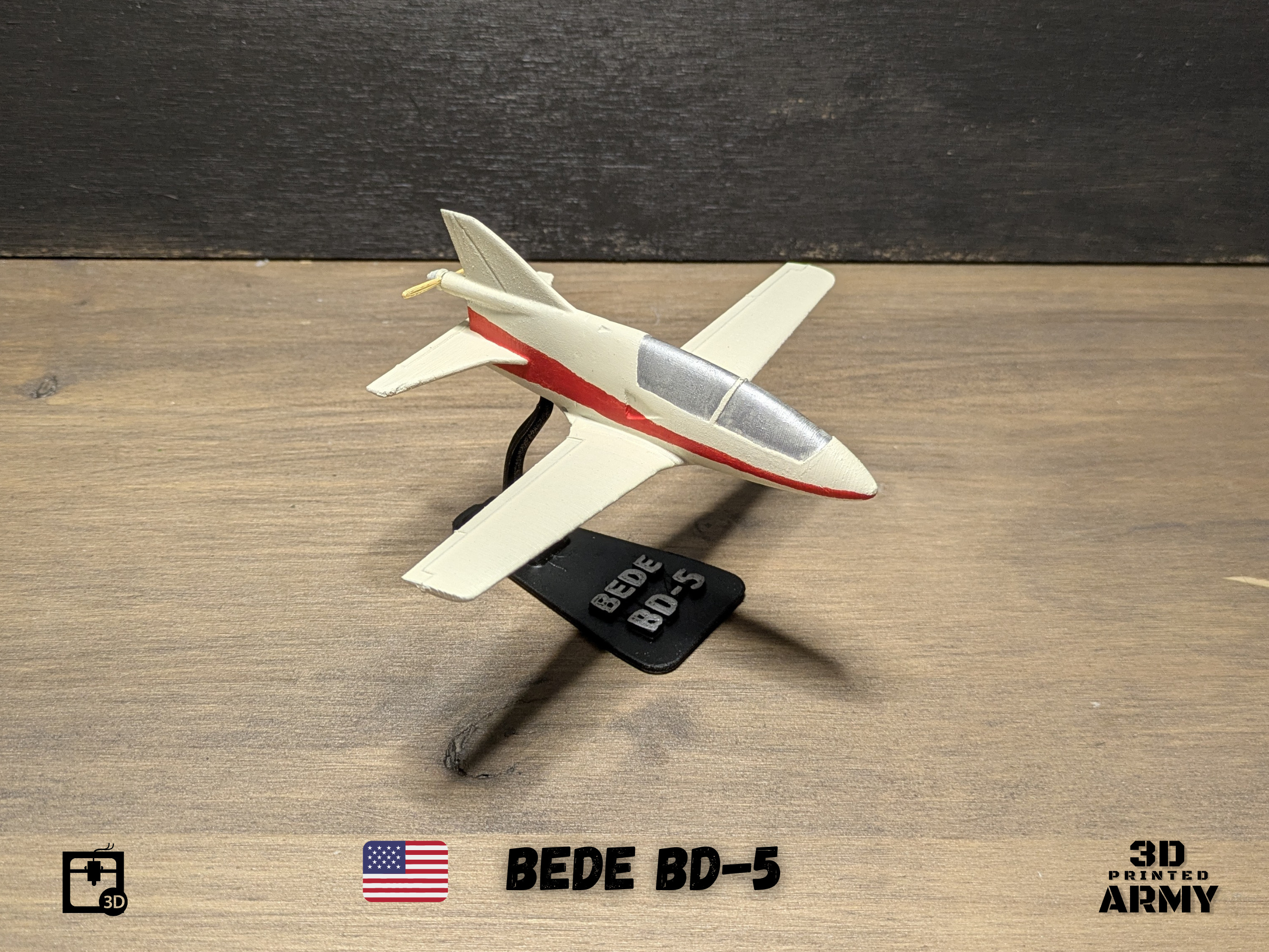 BEDE BD-5 MICRO scale-model aircraft 3D print model_6