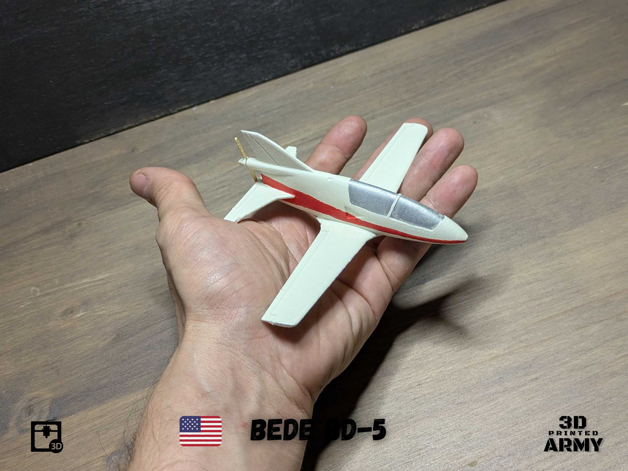 BEDE BD-5 MICRO scale-model aircraft 3D print model_5