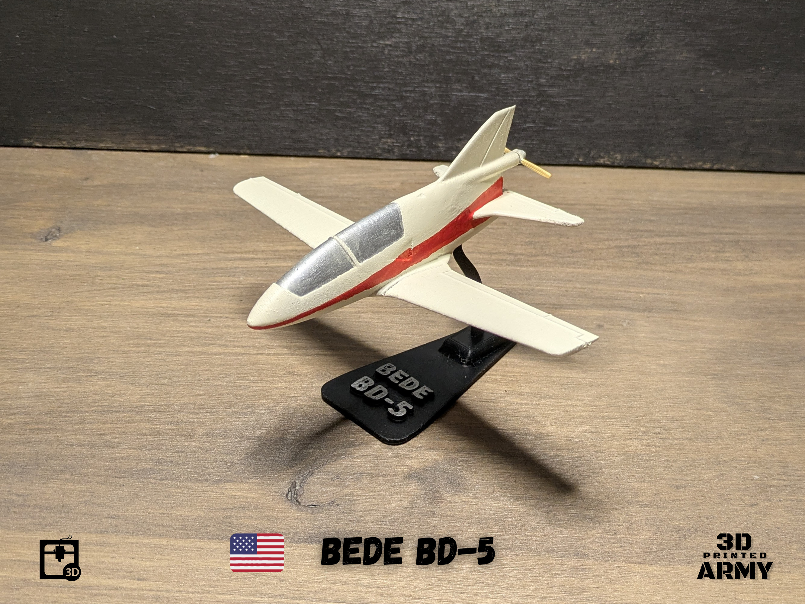 BEDE BD-5 MICRO scale-model aircraft 3D print model_3