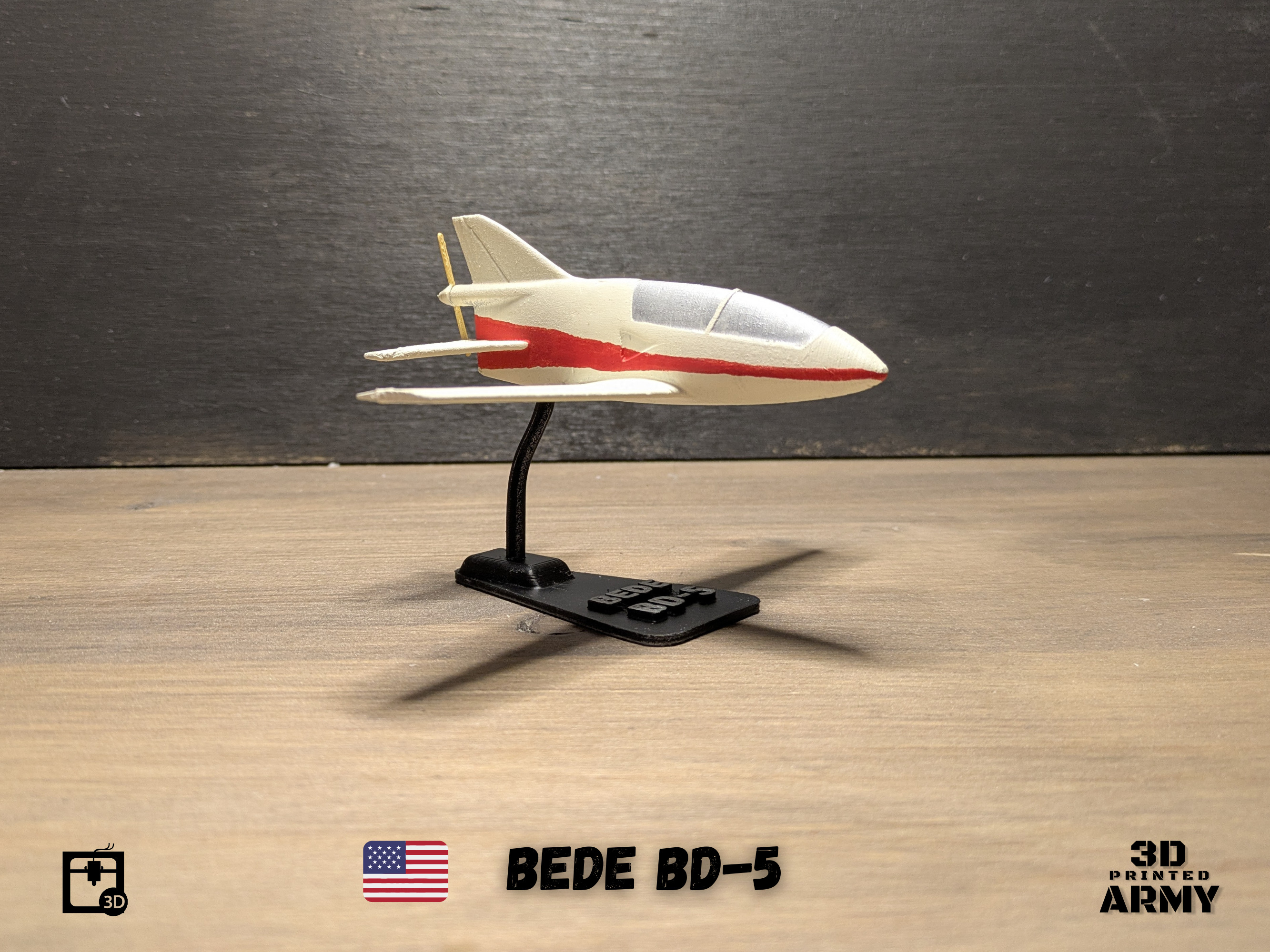 BEDE BD-5 MICRO scale-model aircraft 3D print model_4