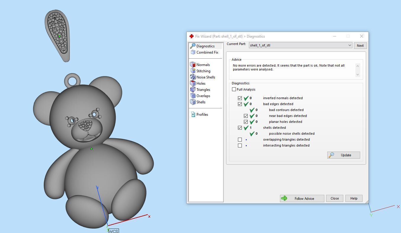 Bear Pendant Gold 3D print model_7
