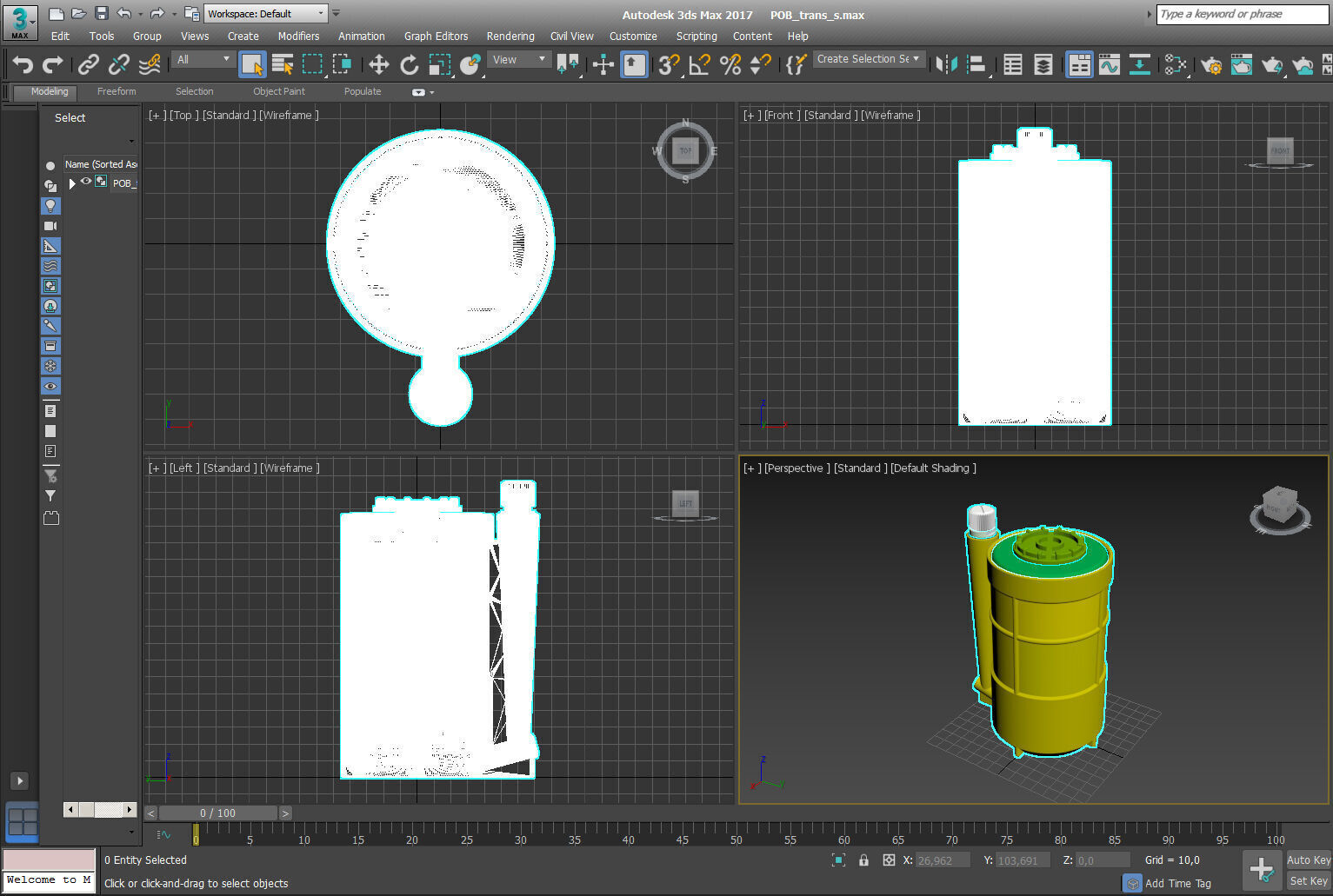 POB fragmentation jumping land mine of RF 3Dprintable moulage 3D model_15