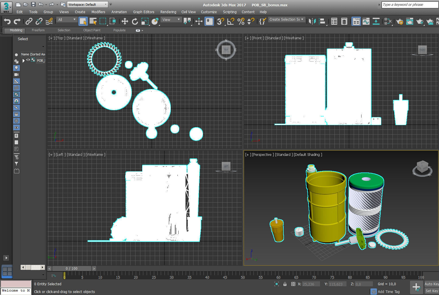 POB fragmentation jumping land mine of RF 3Dprintable moulage 3D model_17
