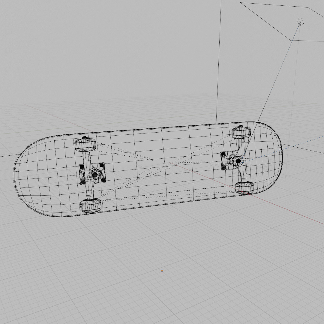 Skateboard - Turtle Deck Design 3D model_7