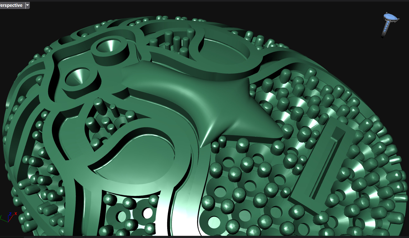 MASK DIAMOND RING 3D print model_10