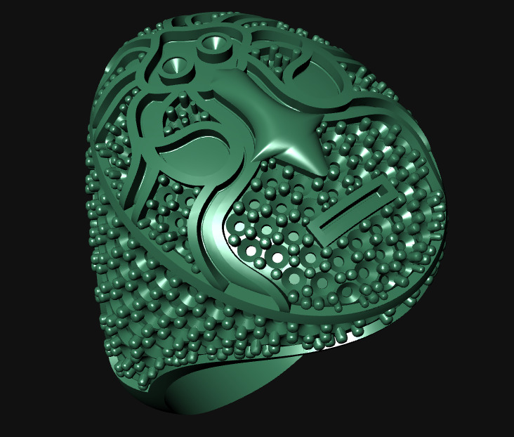 MASK DIAMOND RING 3D print model_13