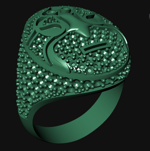 MASK DIAMOND RING 3D print model_6
