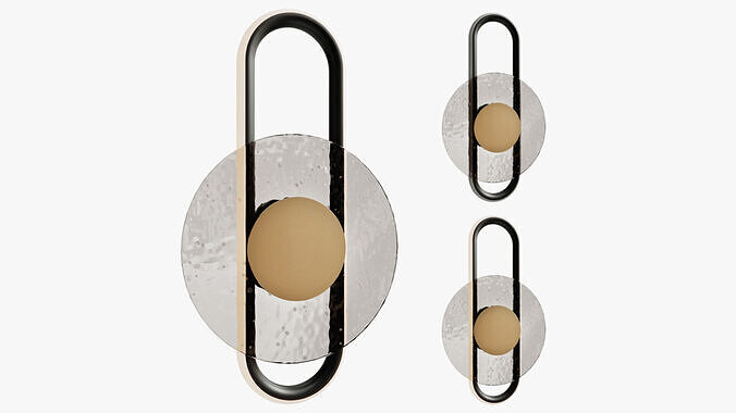 Wall lamp sconce Drip 3D model