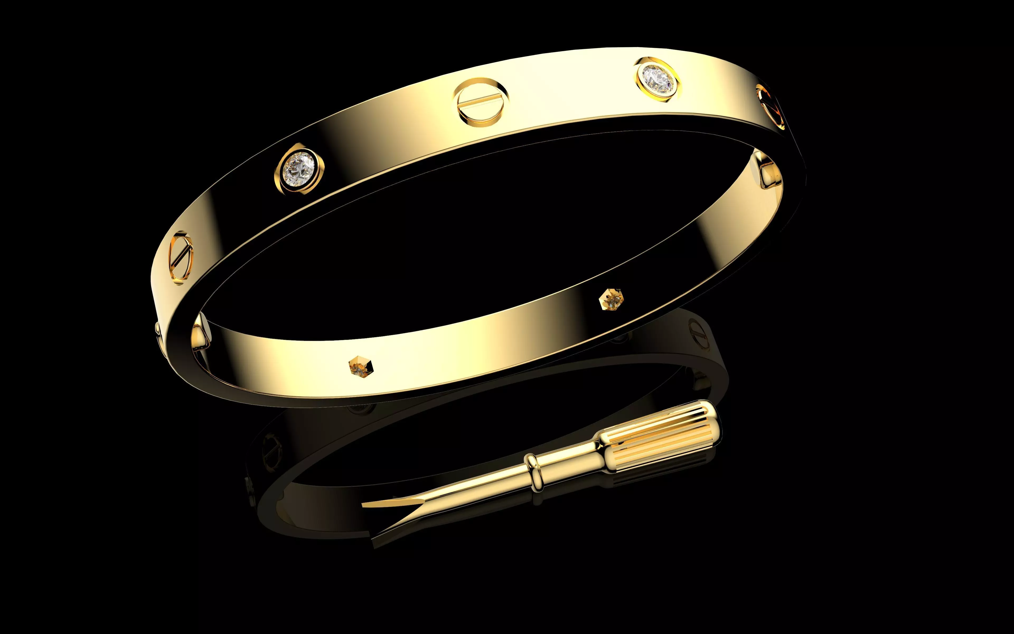 Gold N1264 3D print model_0