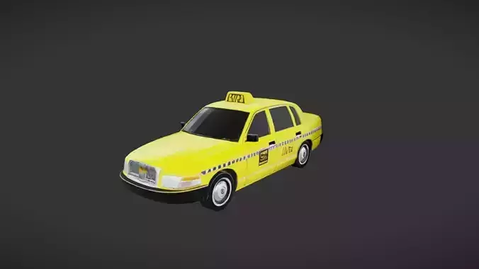 Yellow taxi cab