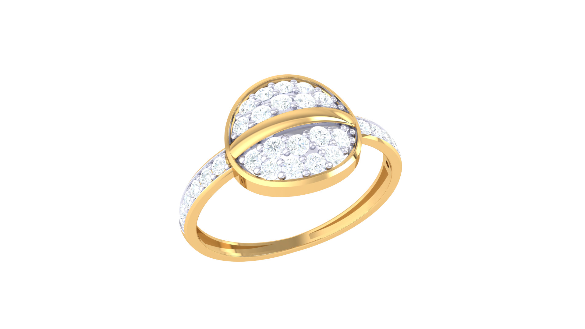 Women Ring  Render 3dm STL OBJ FBX Details 3D print model_2