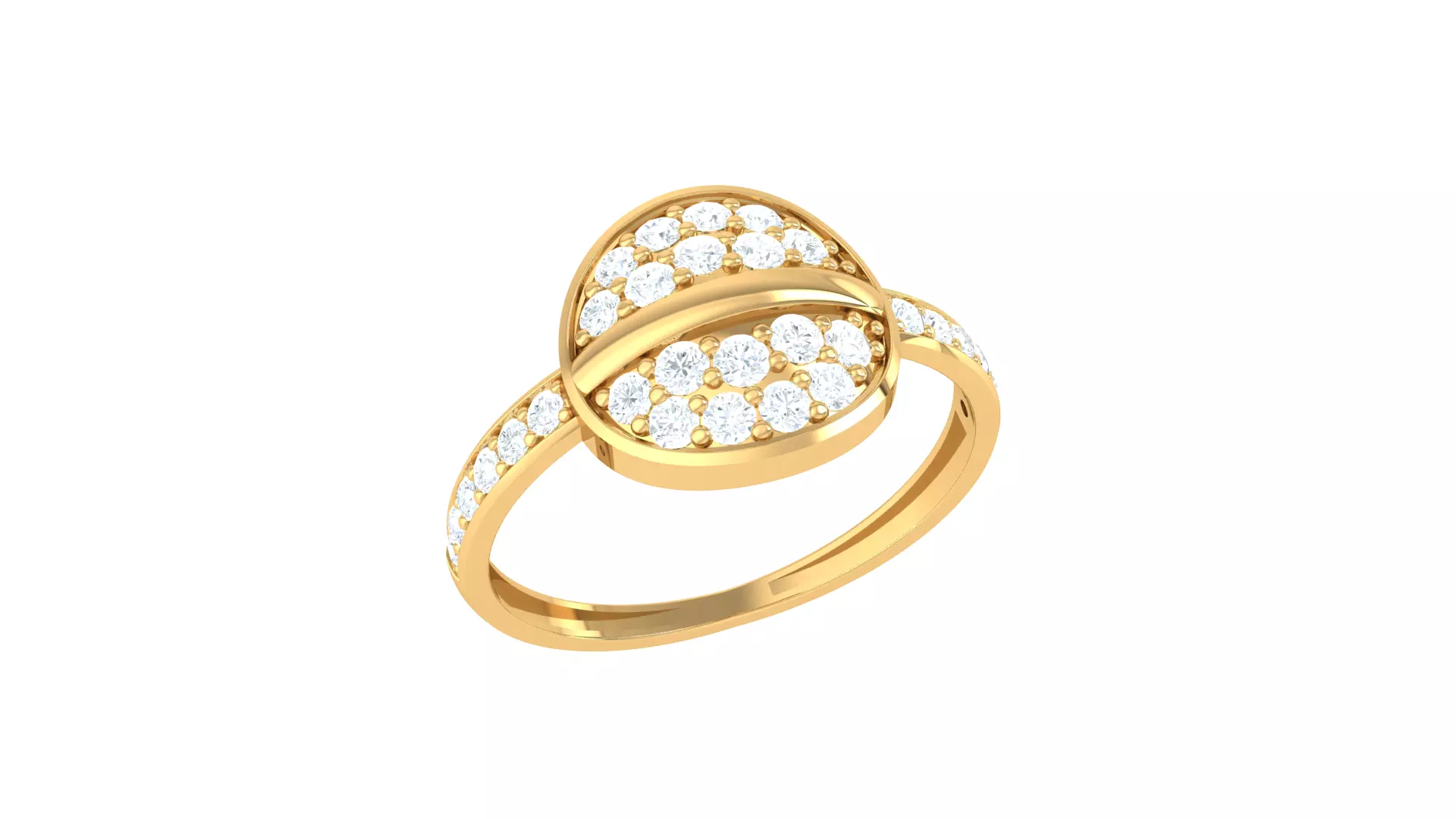 Women Ring  Render 3dm STL OBJ FBX Details 3D print model_0