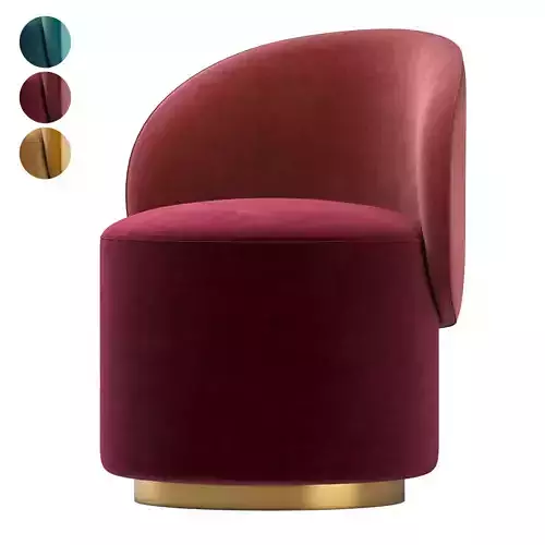 Low Dining Chair Greer 3D model
