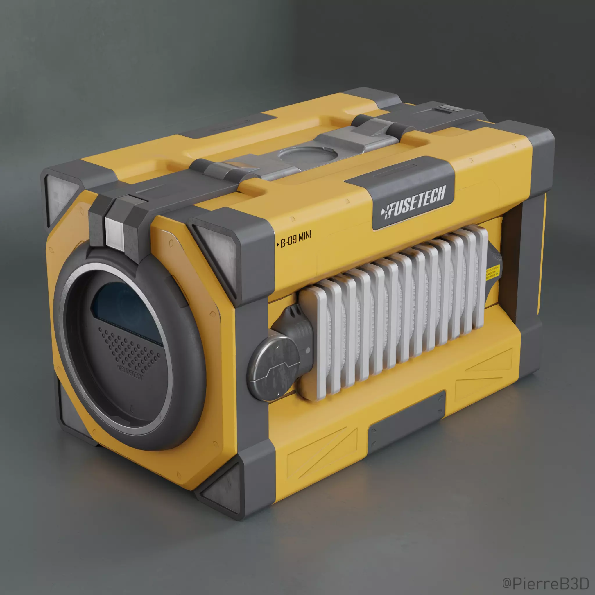 Sci-Fi Crate Free low-poly 3D model