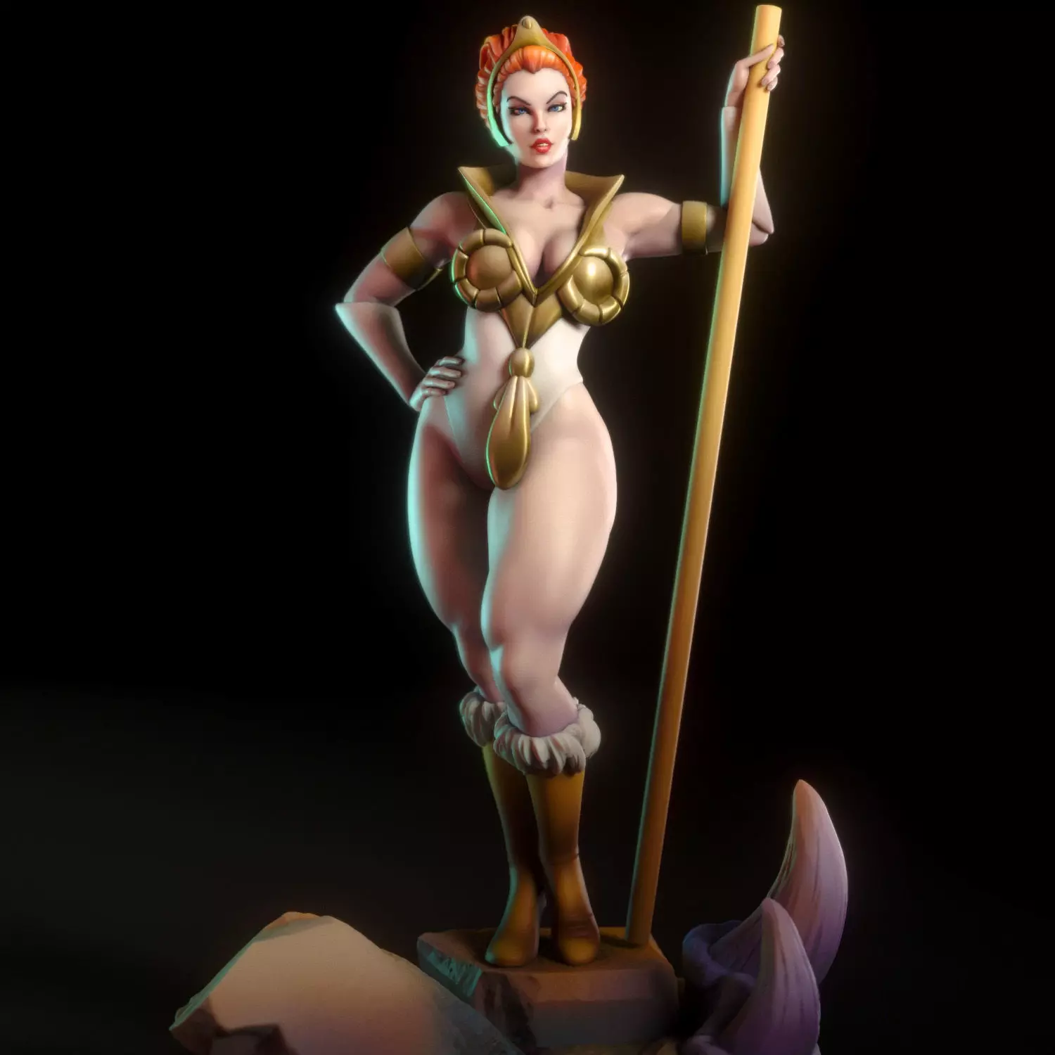 Teela from He-Man 3D print model_0