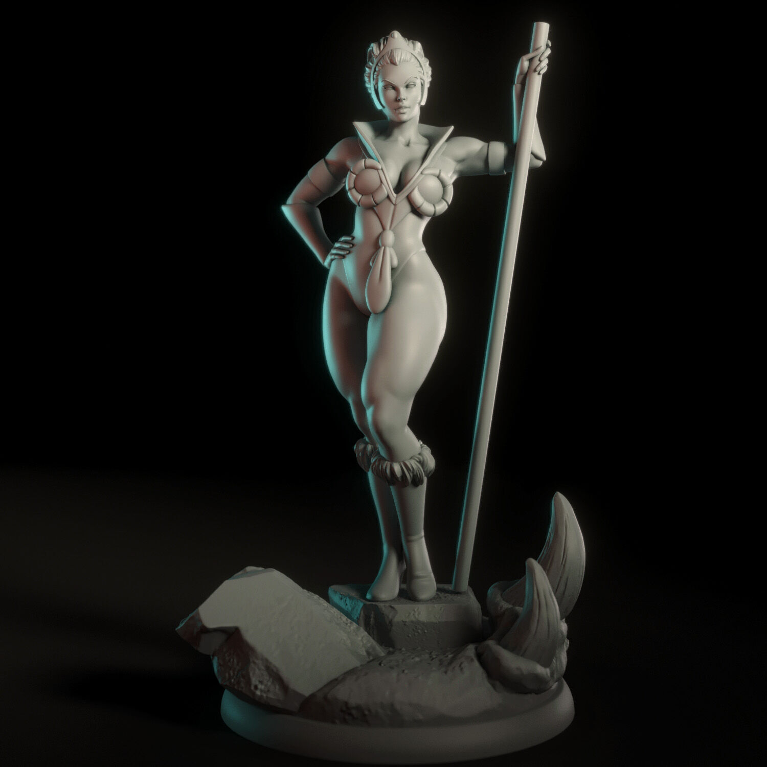 Teela from He-Man 3D print model_7