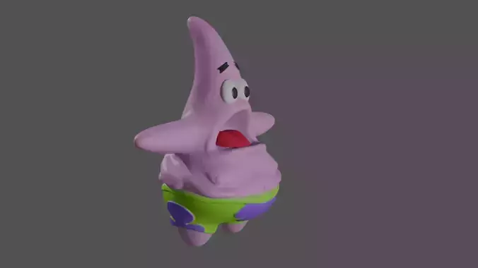 Patrick Star fatter 3D print model