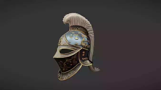 Medieval knight helmet