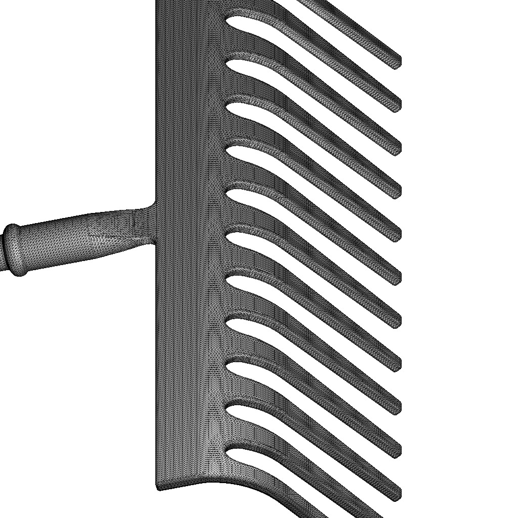 Gardening Rake Tool 3D print model_4