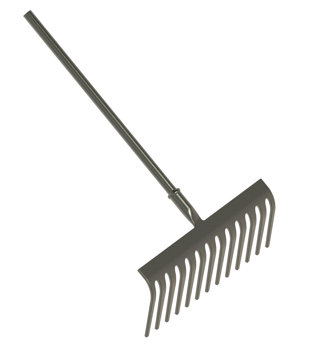 Gardening Rake Tool 3D print model_1