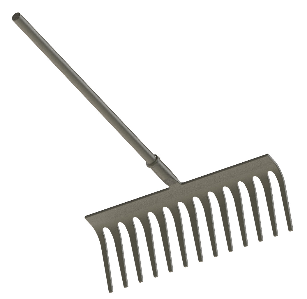 Gardening Rake Tool 3D print model_3