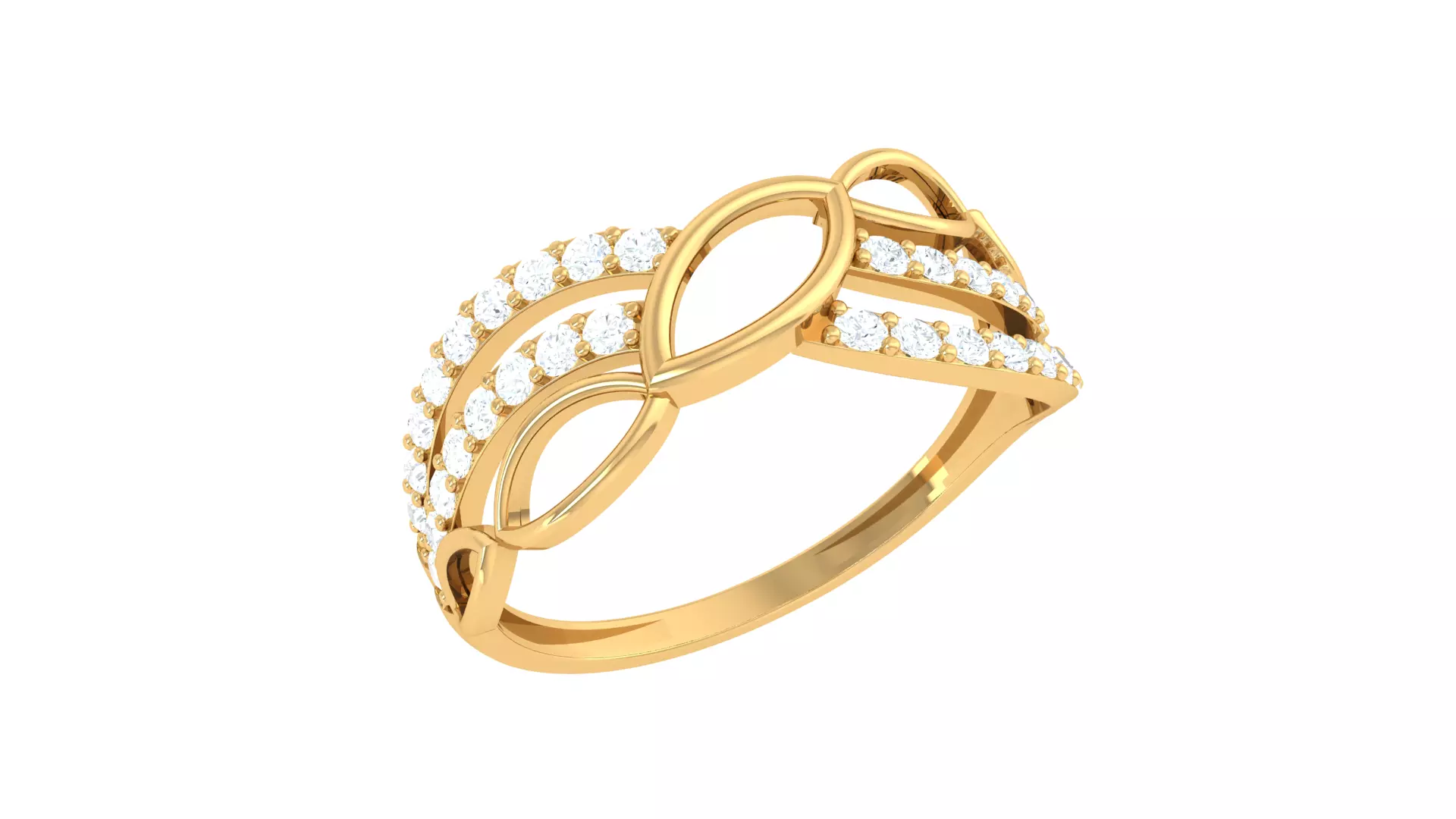 Women Ring Render 3dm STL OBJ FBX Details 3D print model_0