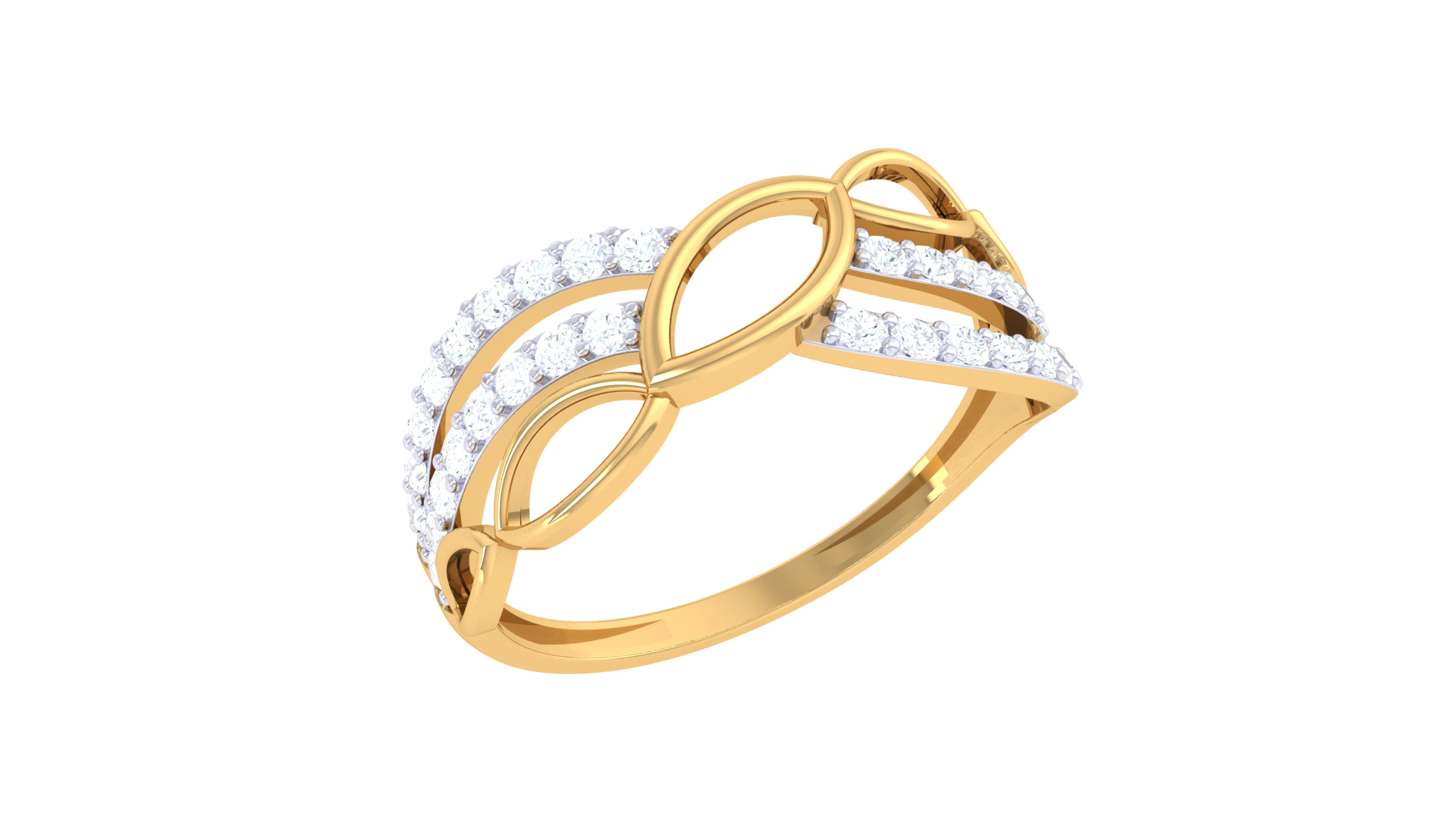 Women Ring Render 3dm STL OBJ FBX Details 3D print model_2