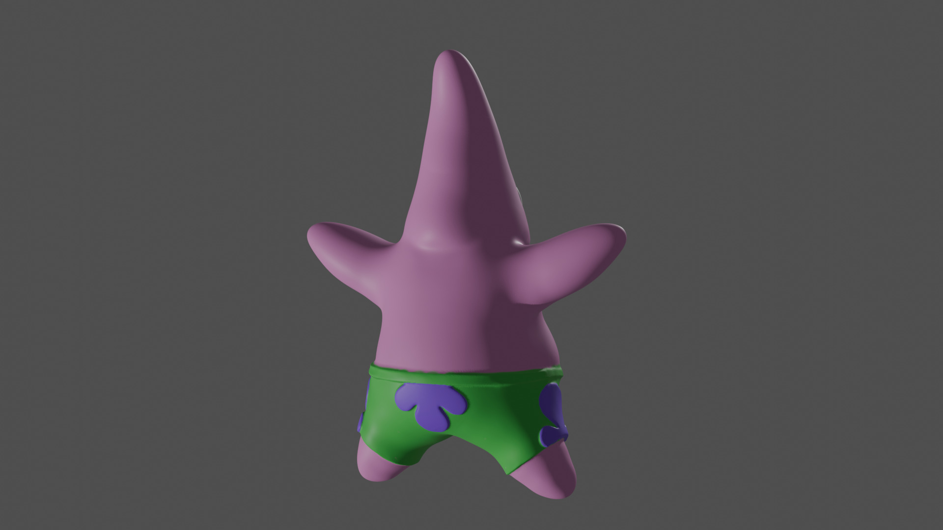 Patrick keyring 3D print model_2