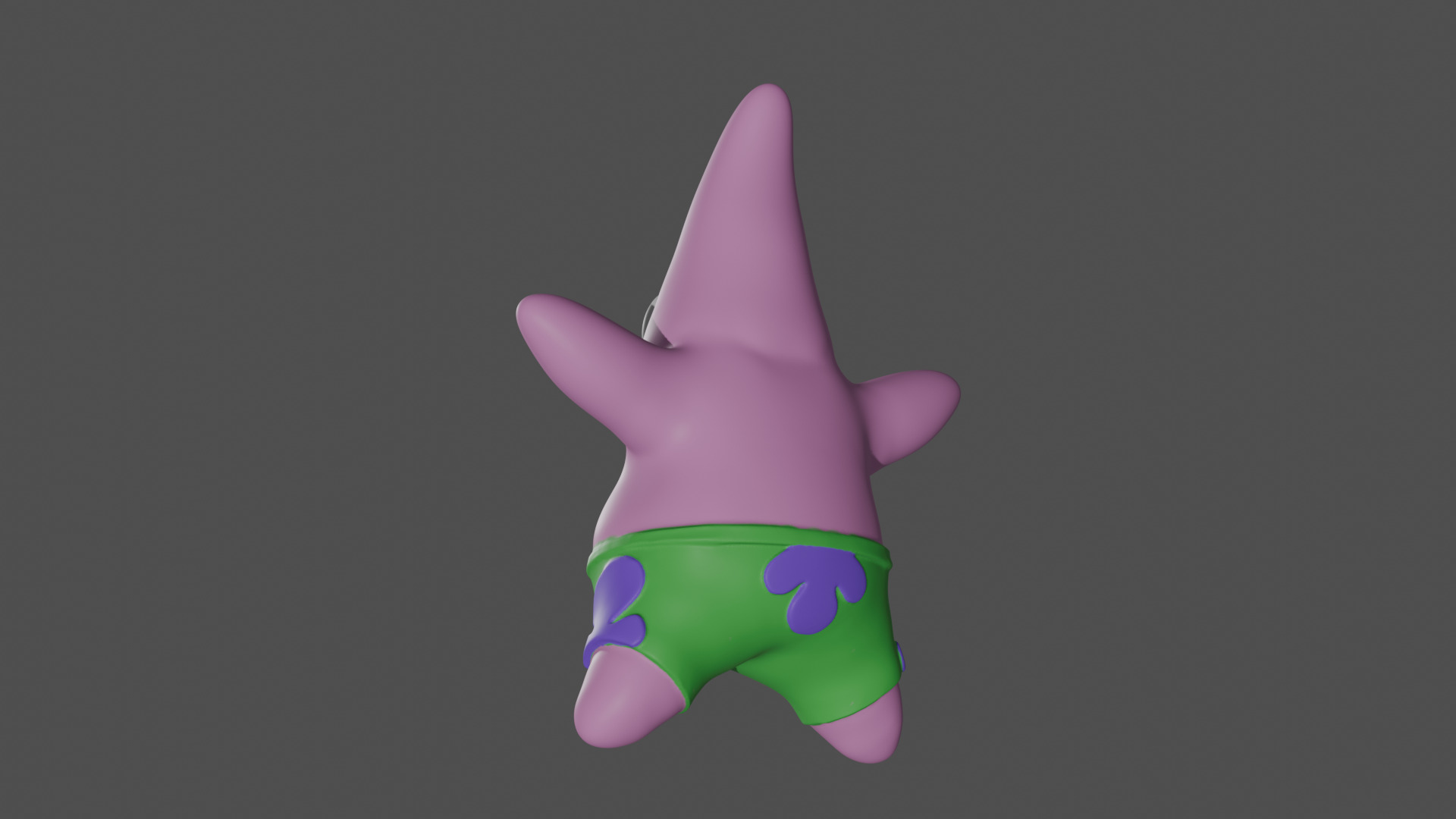 Patrick keyring 3D print model_4