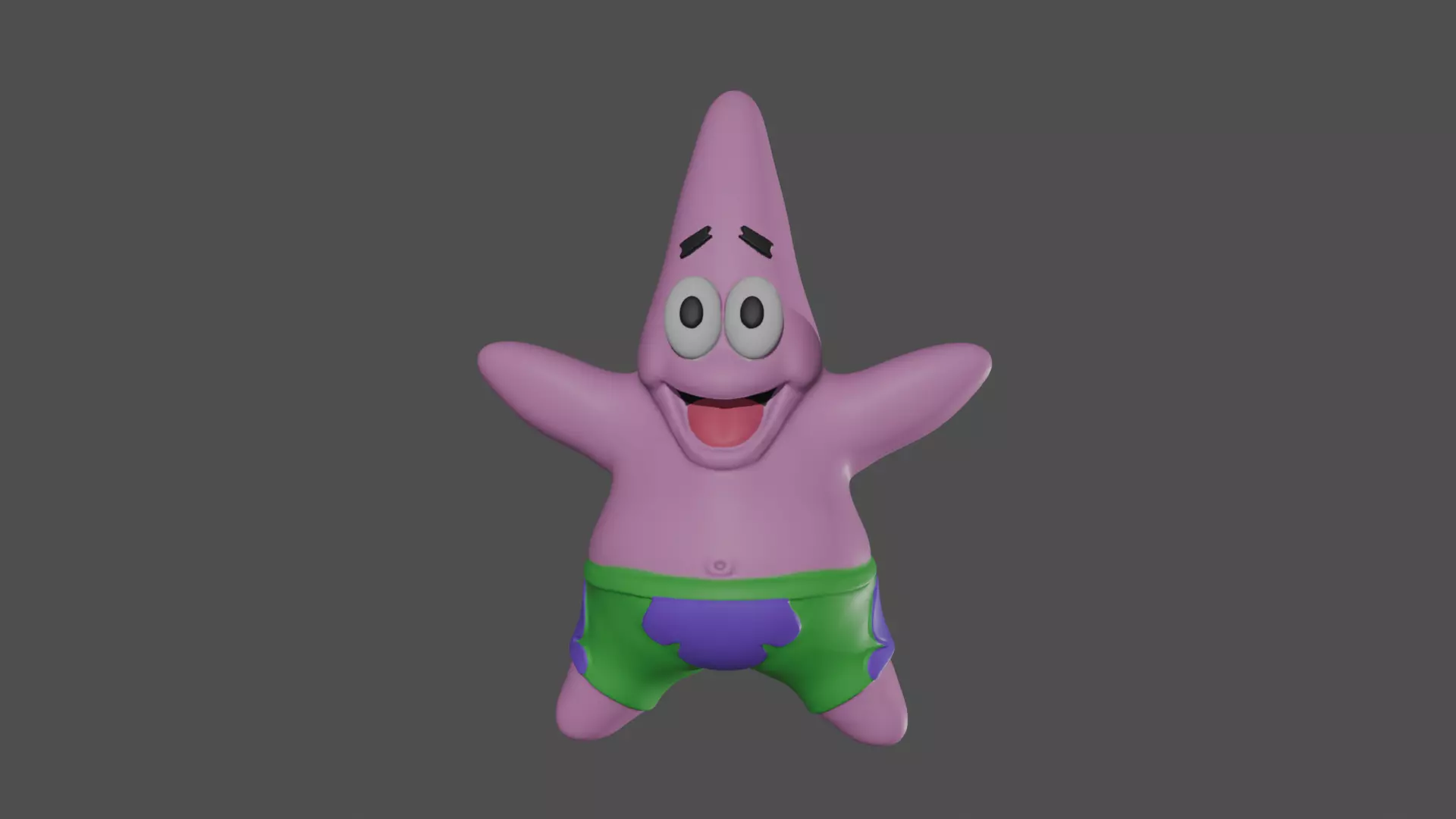 Patrick keyring 3D print model_0