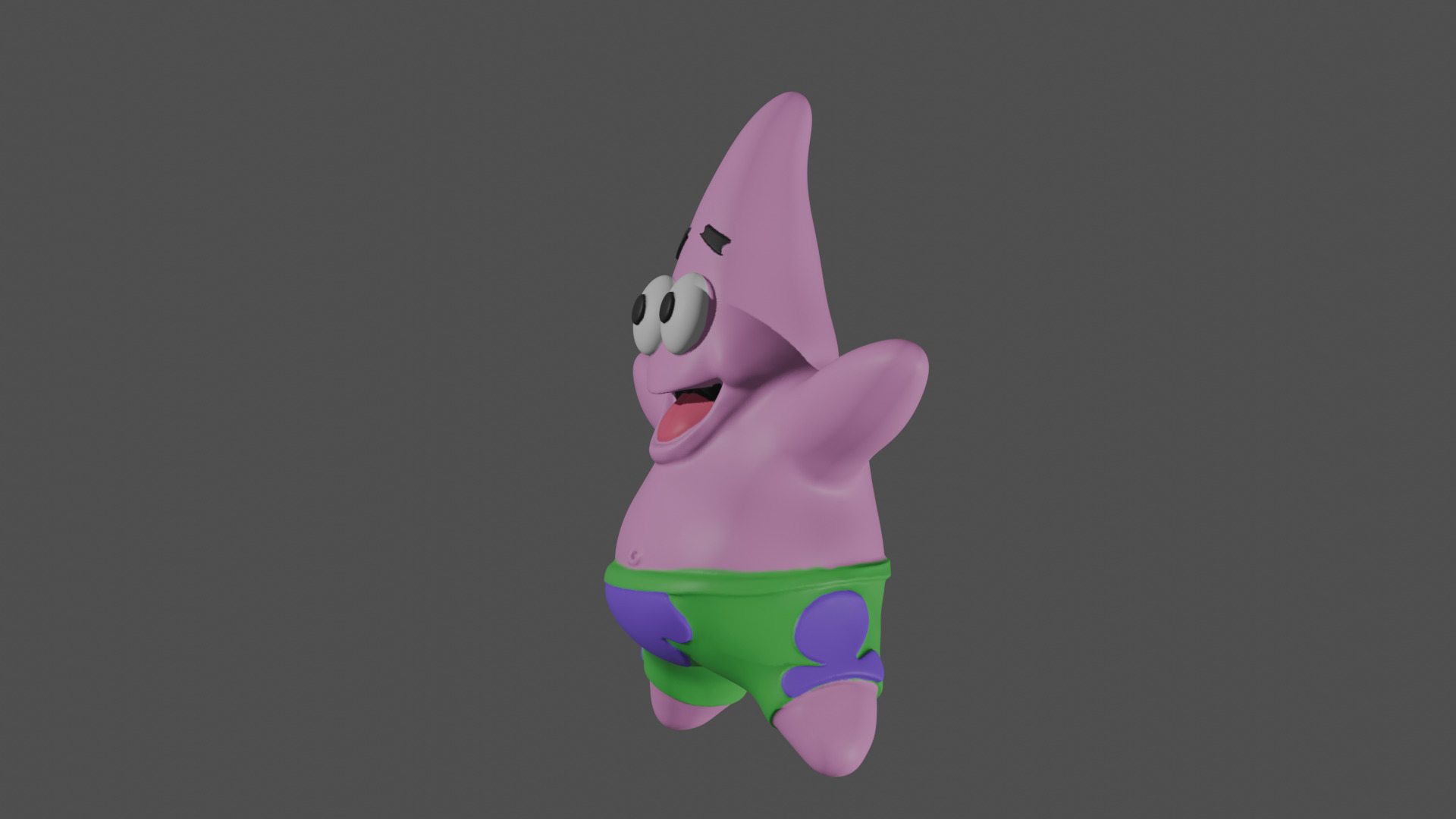 Patrick keyring 3D print model_3