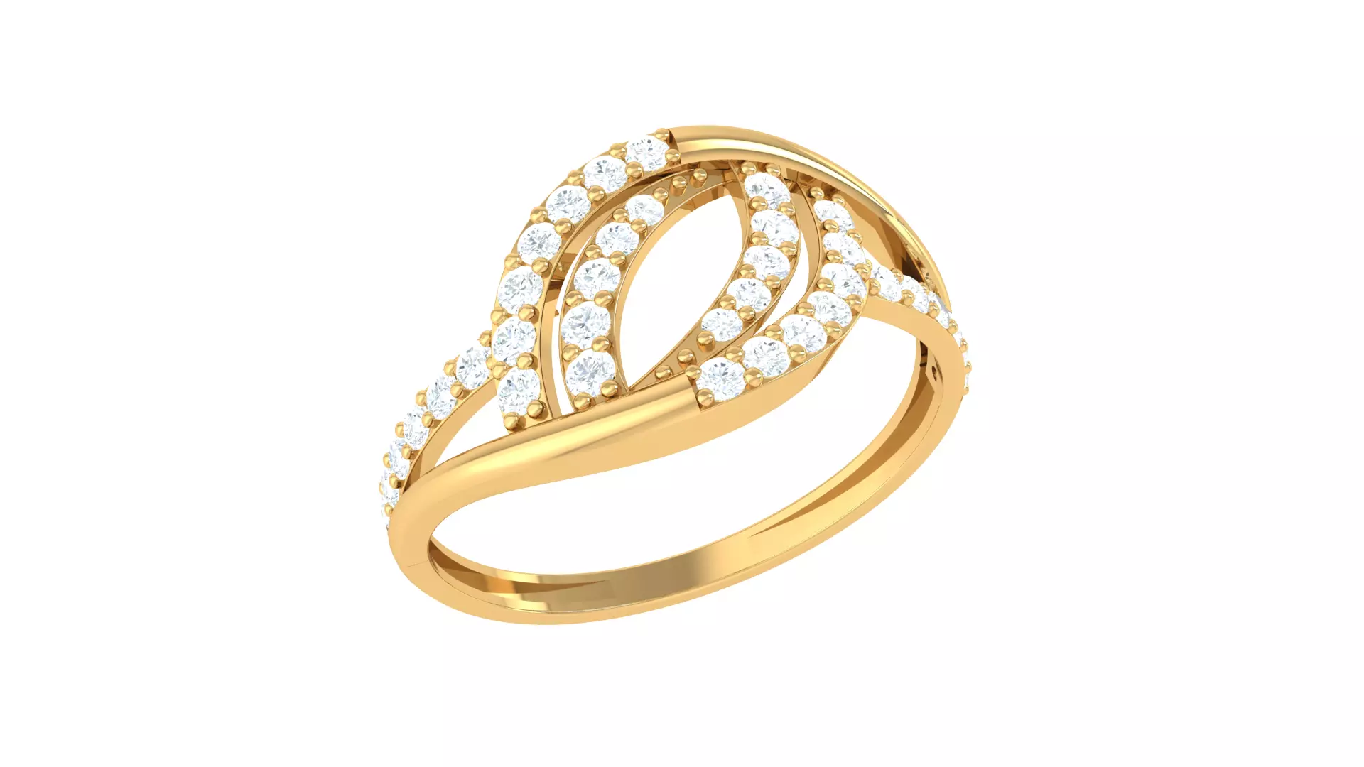 Women Ring Render 3dm STL OBJ FBX Details 3D print model