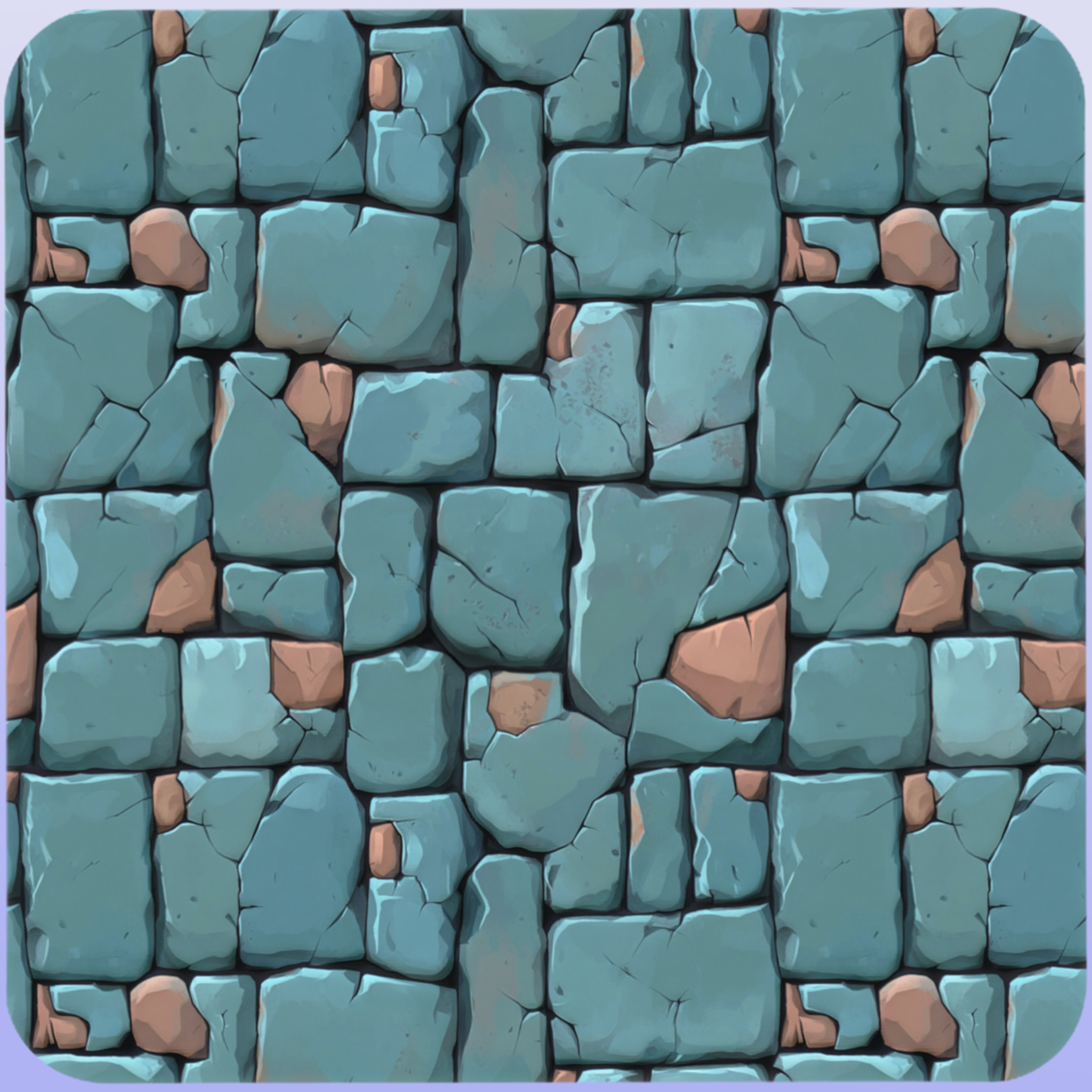 Stylized Stone Floor Seamless Texture Texture_5
