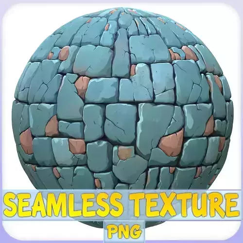Stylized Stone Floor Seamless Texture