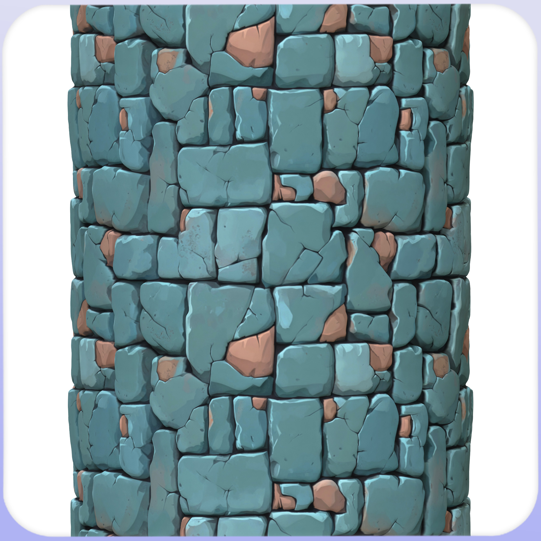 Stylized Stone Floor Seamless Texture Texture_2