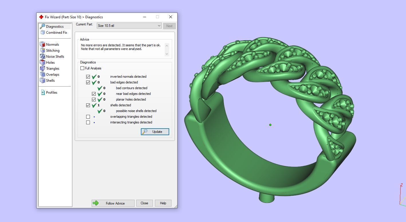 Gold N1265 3D print model_5