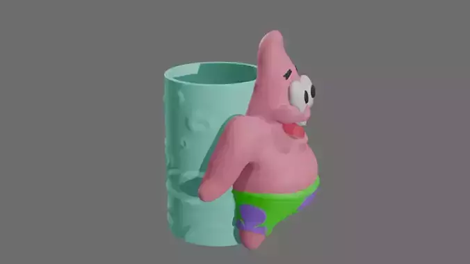 Patrick star Pen holder 3D print model