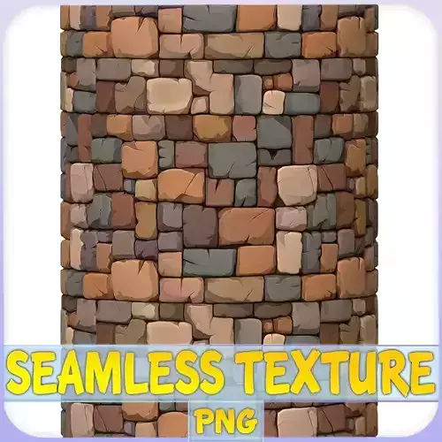 Stylized Stone Floor Seamless Texture