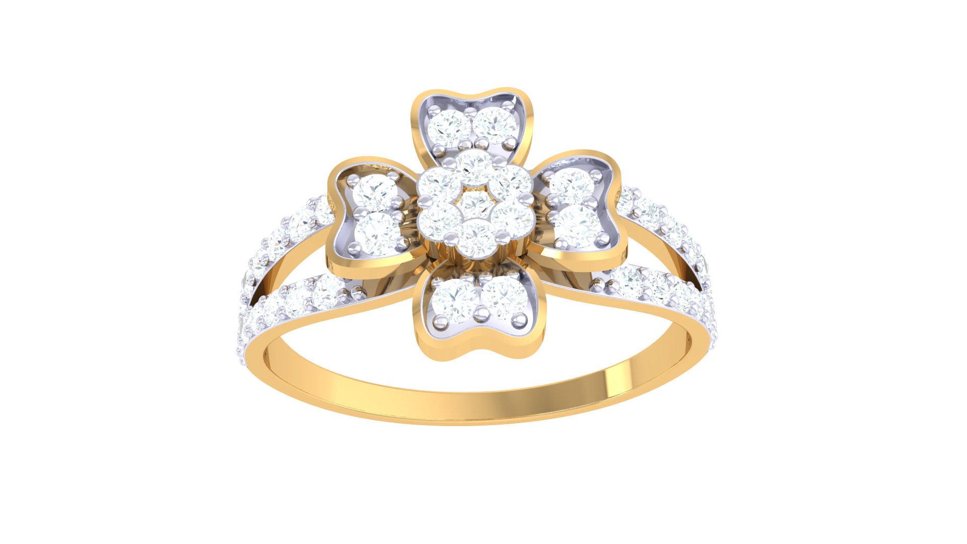 Women Ring  Render 3dm STL OBJ FBX Details 3D print model_3