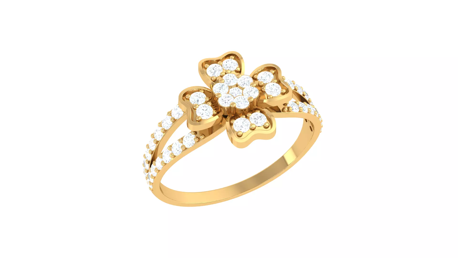 Women Ring  Render 3dm STL OBJ FBX Details 3D print model_0