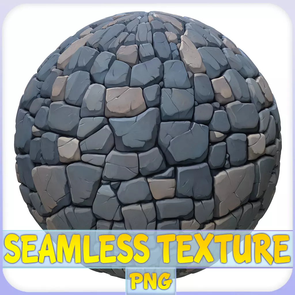 Stylized Stone Floor Seamless Texture Texture_0
