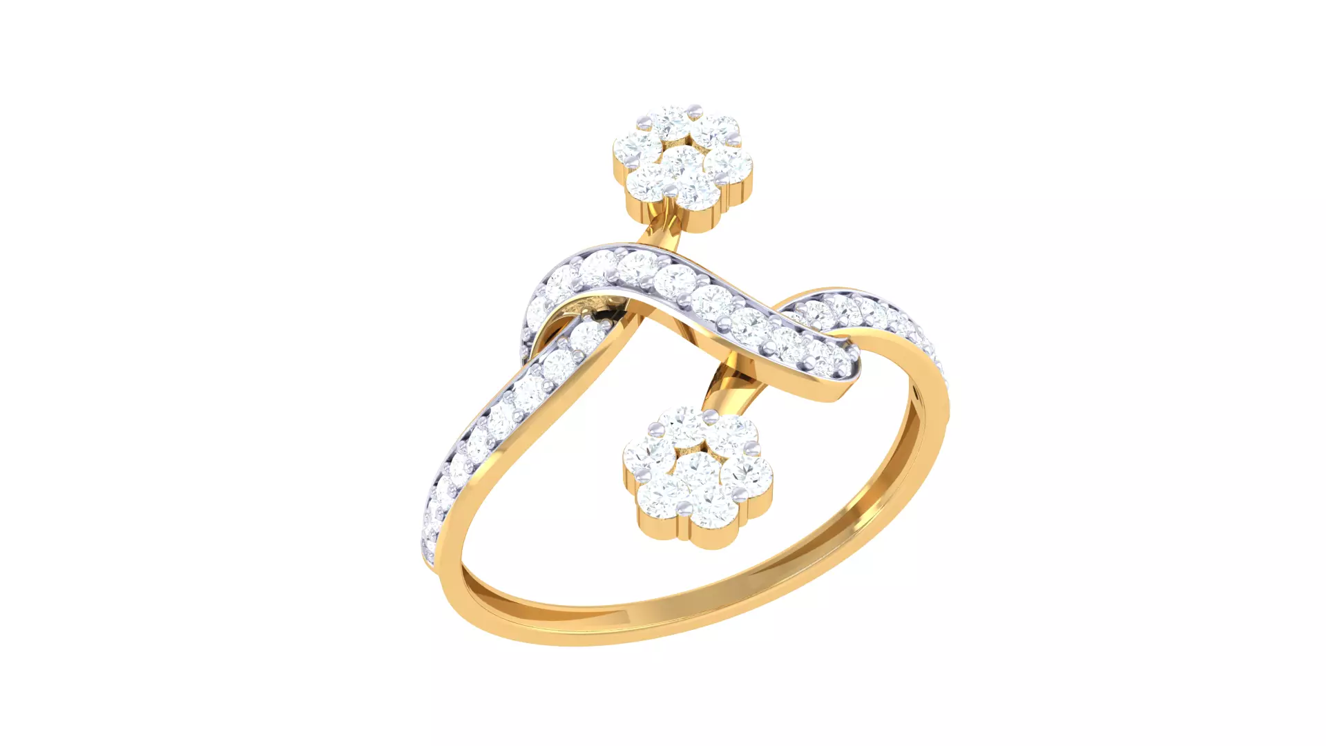 Women Ring Render 3dm STL OBJ FBX Details 3D print model_0