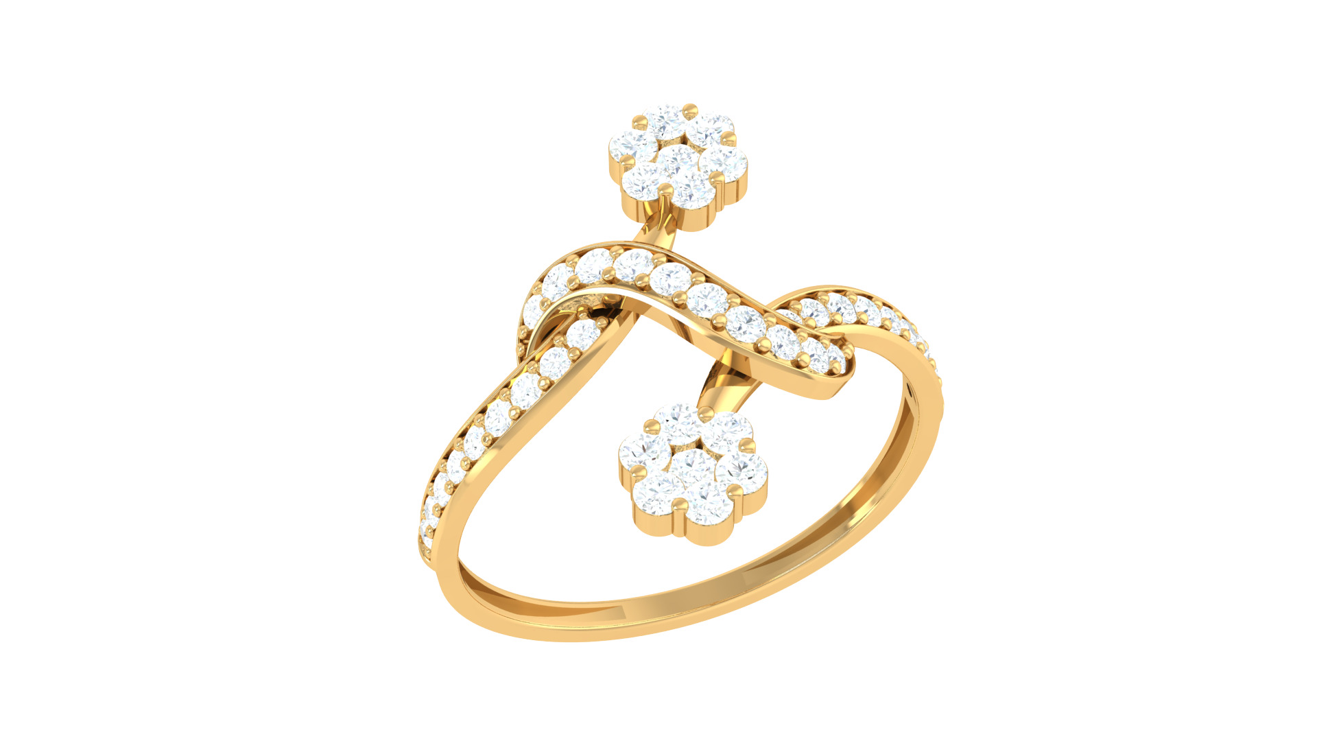 Women Ring Render 3dm STL OBJ FBX Details 3D print model_1