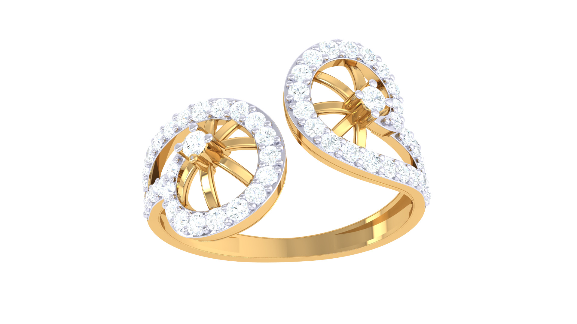 Women Ring  Render 3dm STL OBJ FBX Details 3D print model_3