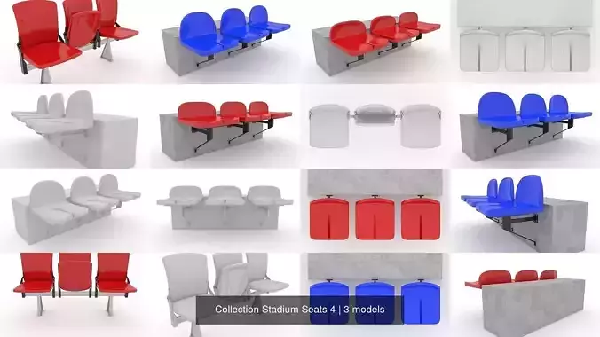 Collection Stadium Seats 4 